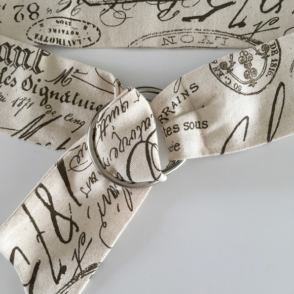 NWOT Canvas belt w/ Double "O" Ring buckle - Picture 2 of 3